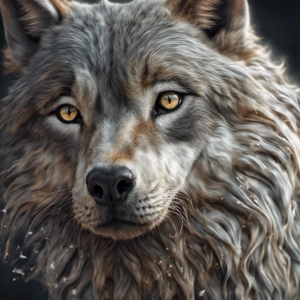 Portrait of a wolf