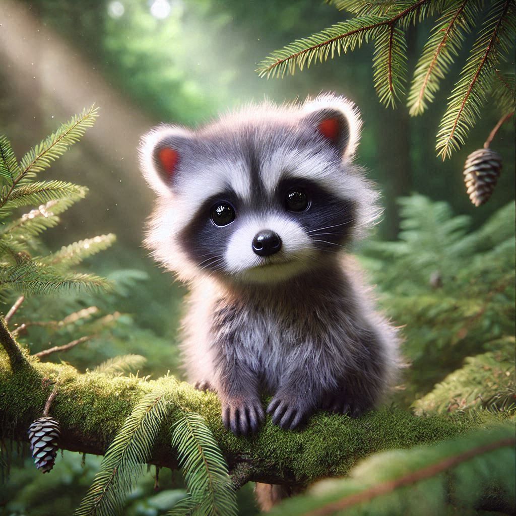 Raccoon baby