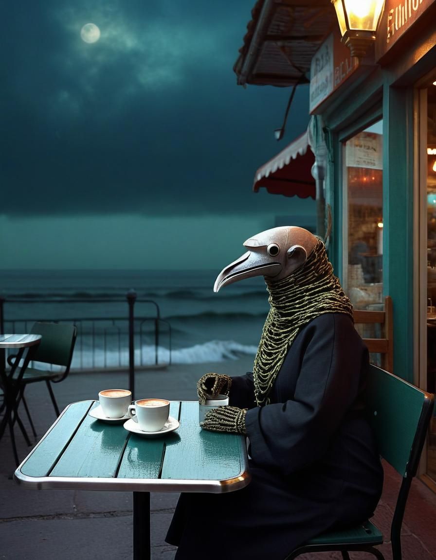 Anthropomorphic Cedilla Hearing the Sound of the Sea Breathi...