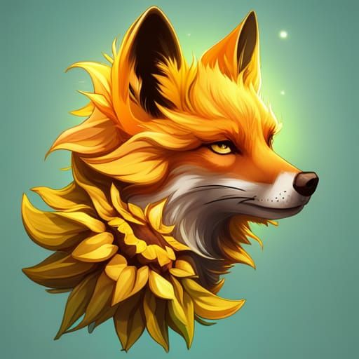 Sunflower Fox