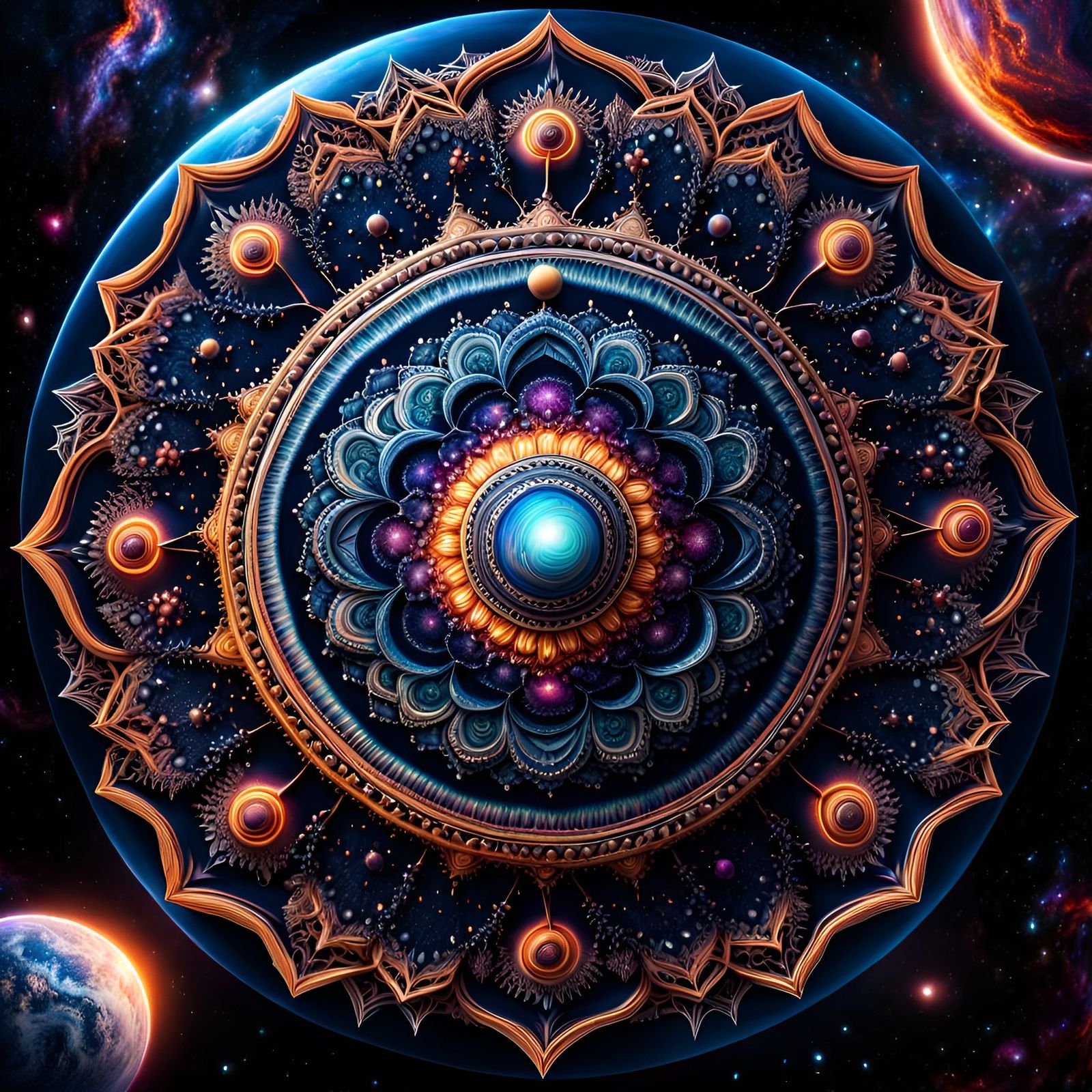 Cosmic Mandala  by @Chirminth