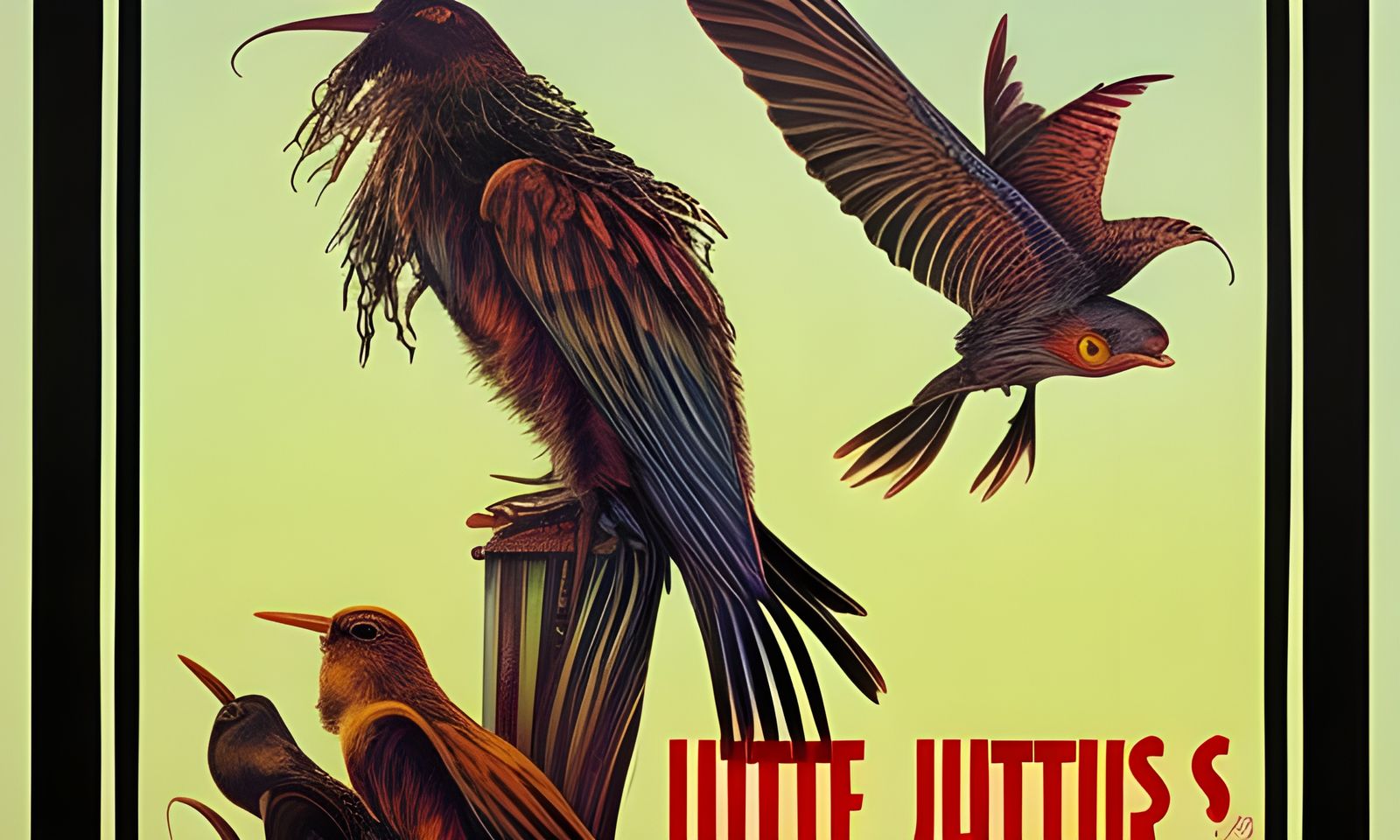 Three little birds upon my doorstep ai generated artwork nightcafe