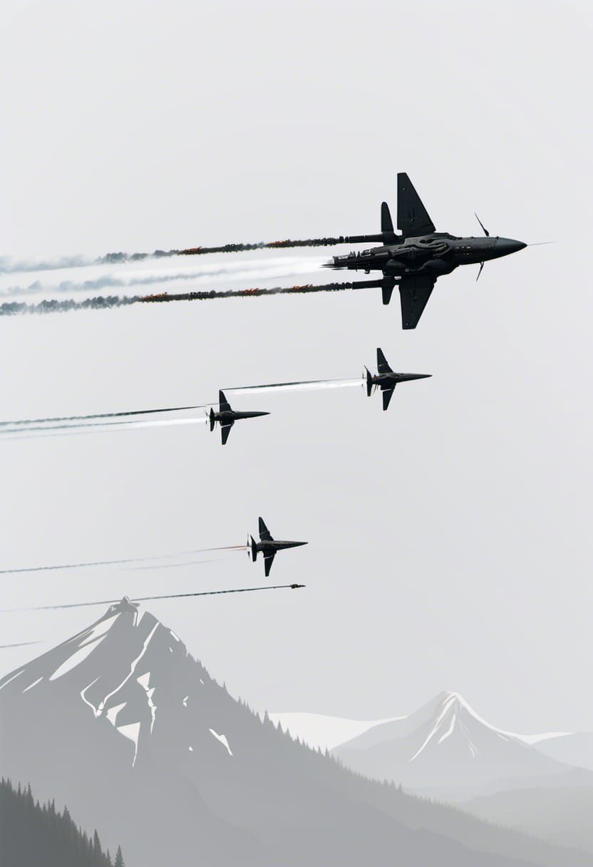 Streaking Across The Sky: Animated