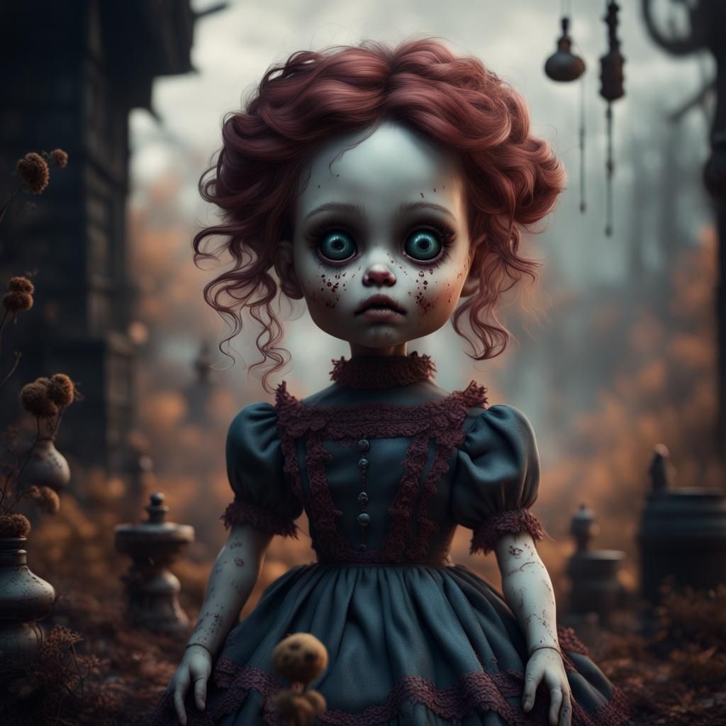 Creepy Doll - Ai Generated Artwork - Nightcafe Creator