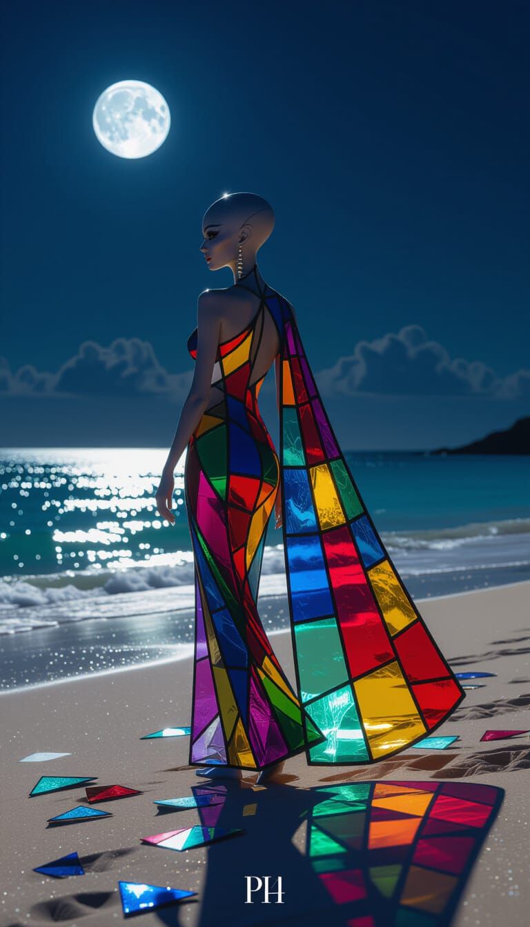 Stained glass cape  by @Thibe