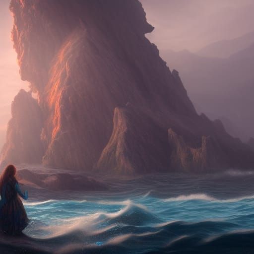 She had eyes as deep and tempestuous as the sea