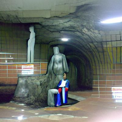 underground statue