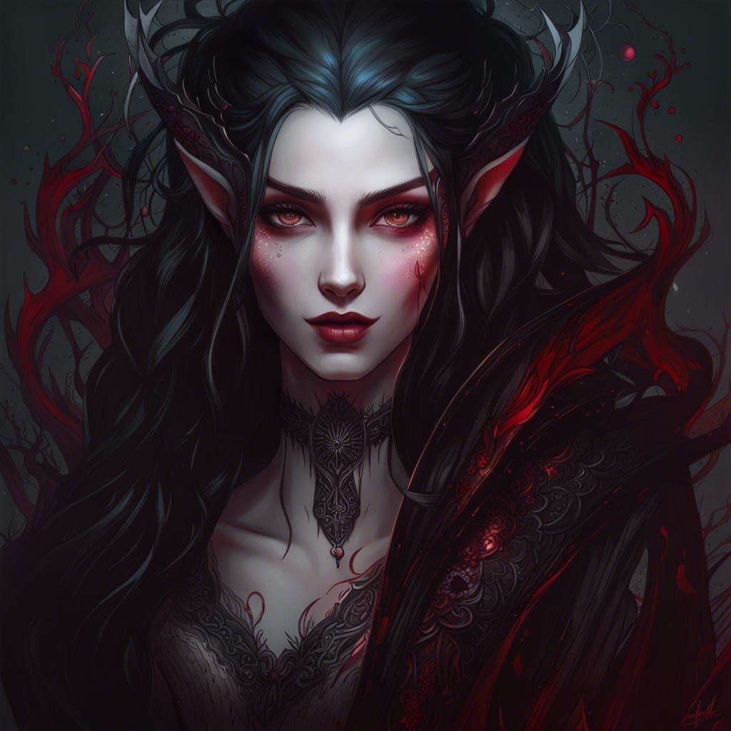 Elvish Vampire - AI Generated Artwork - NightCafe Creator