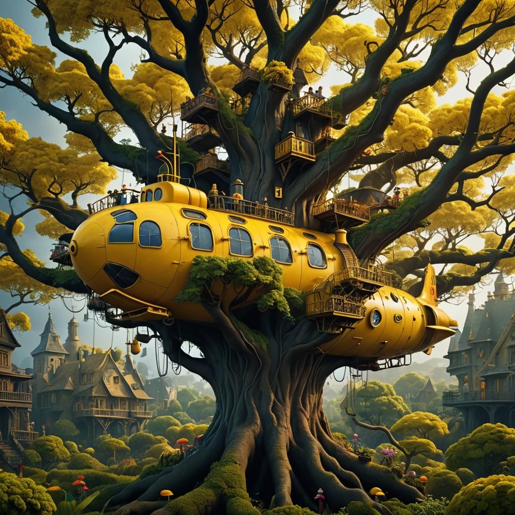 "we live in a yellow submarine"