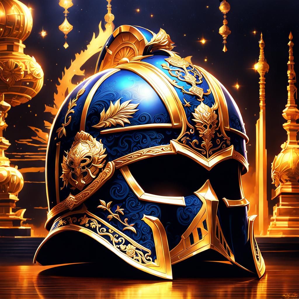 The Helmet of a Warrior  by @DragonIdk