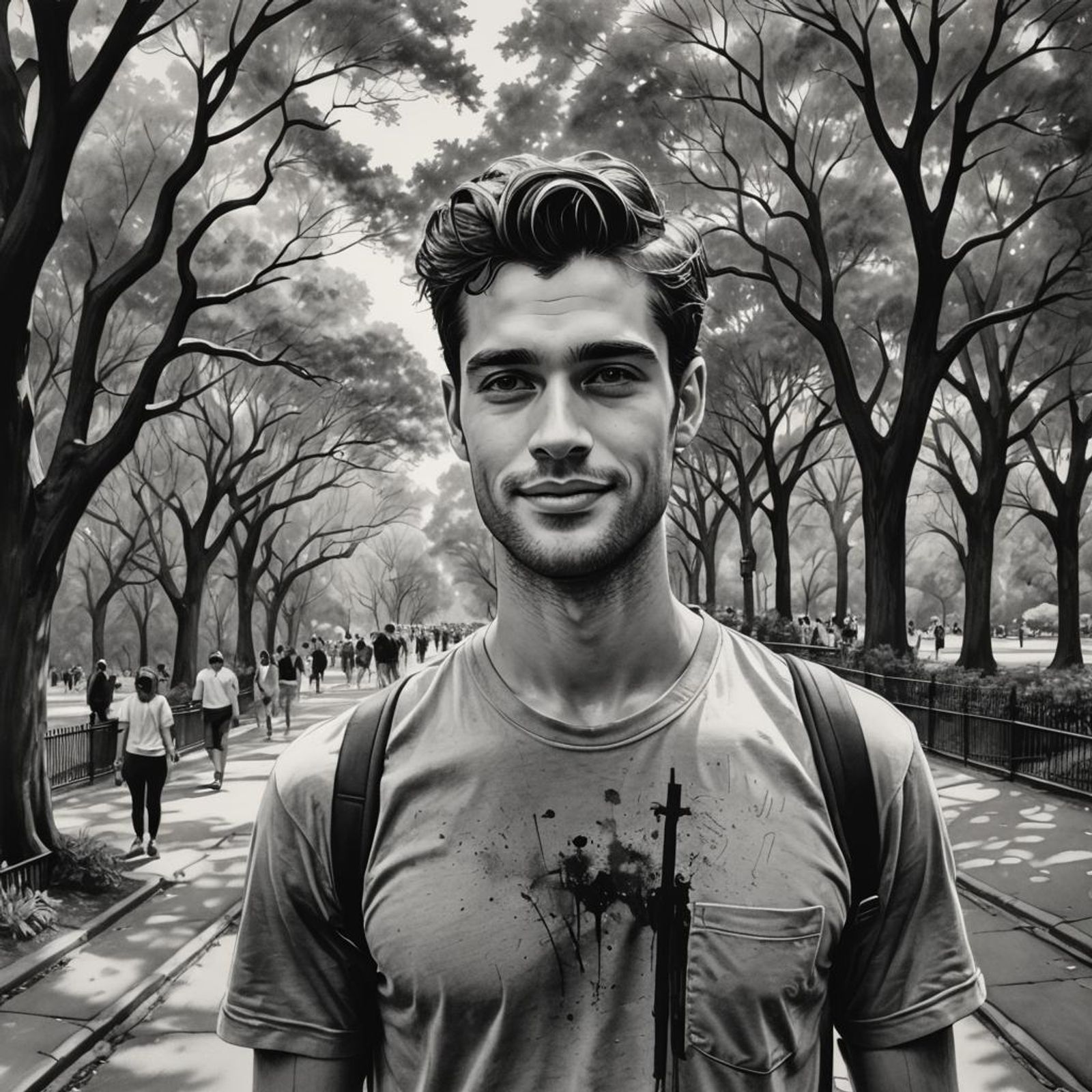 Sean in Central Park NYC - AI Generated Artwork - NightCafe Creator