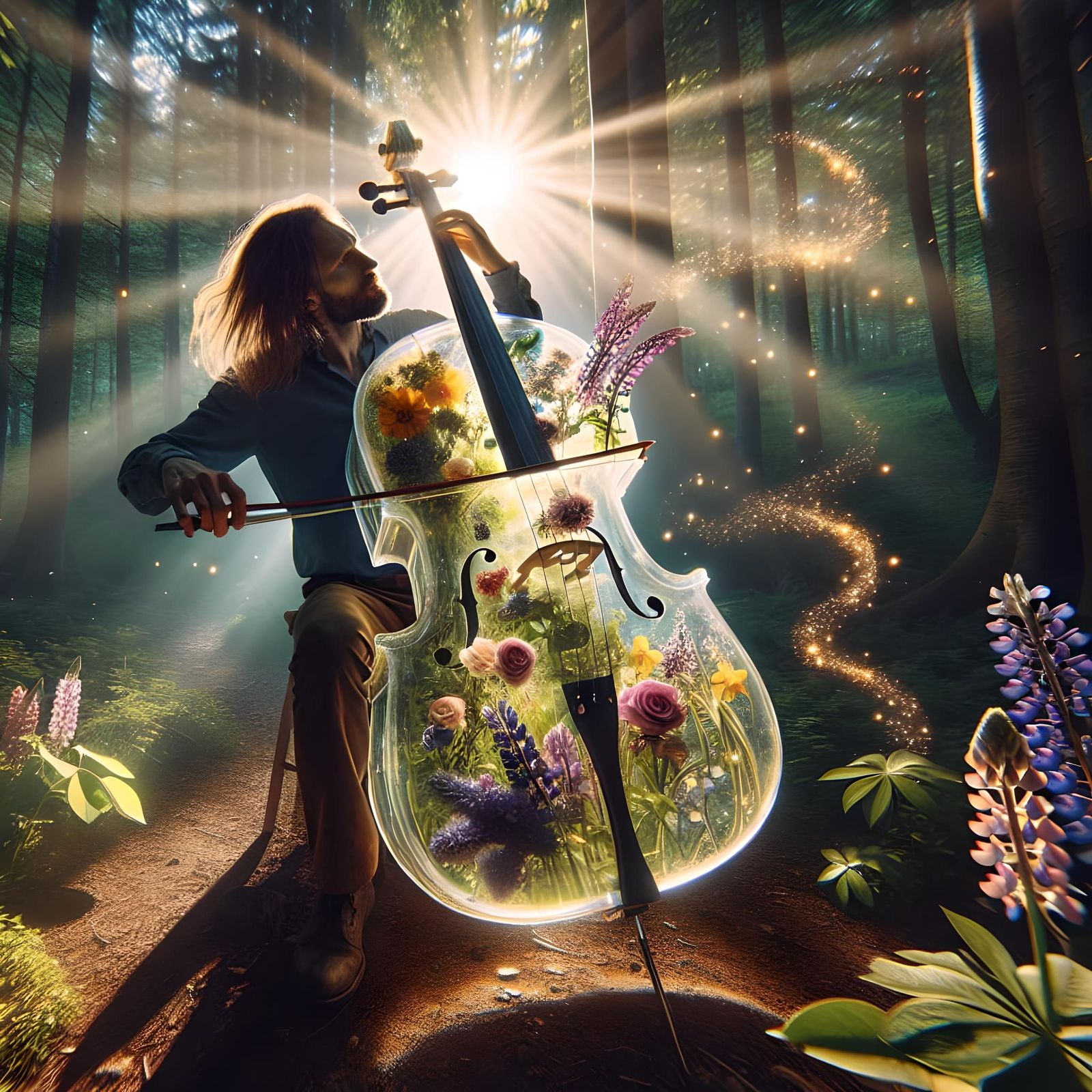 Magic of Cello  by @Pau Poe