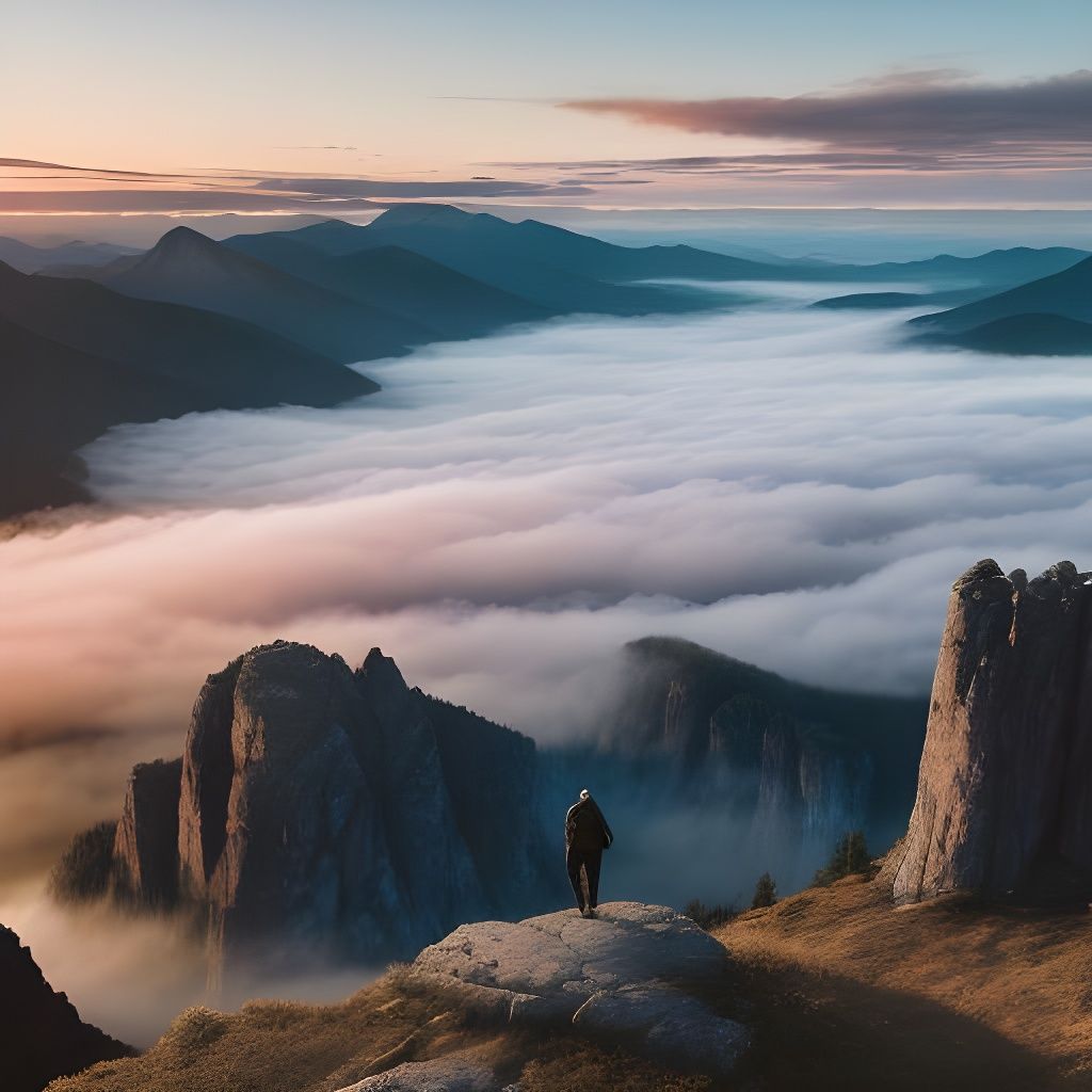 Majestic Mountain Range at Sunrise