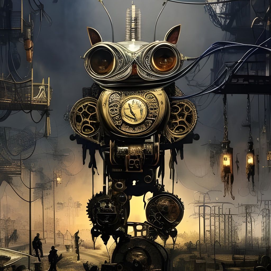 A steampunk monster