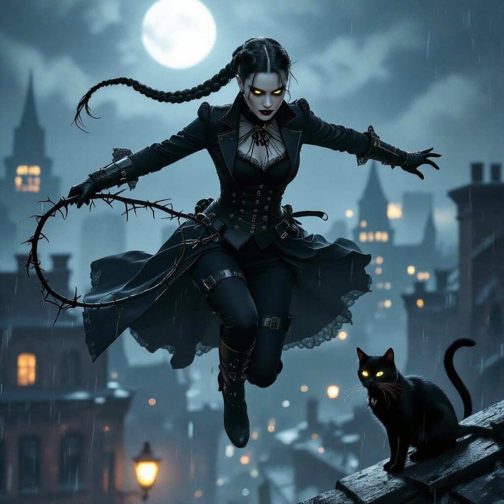 Ravena Nyx - The Thornwitch  by @Dragonfly Rain