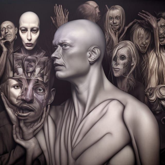 Surreal Ludonarrative Dissonance Photograph in Hyperreal Sty...