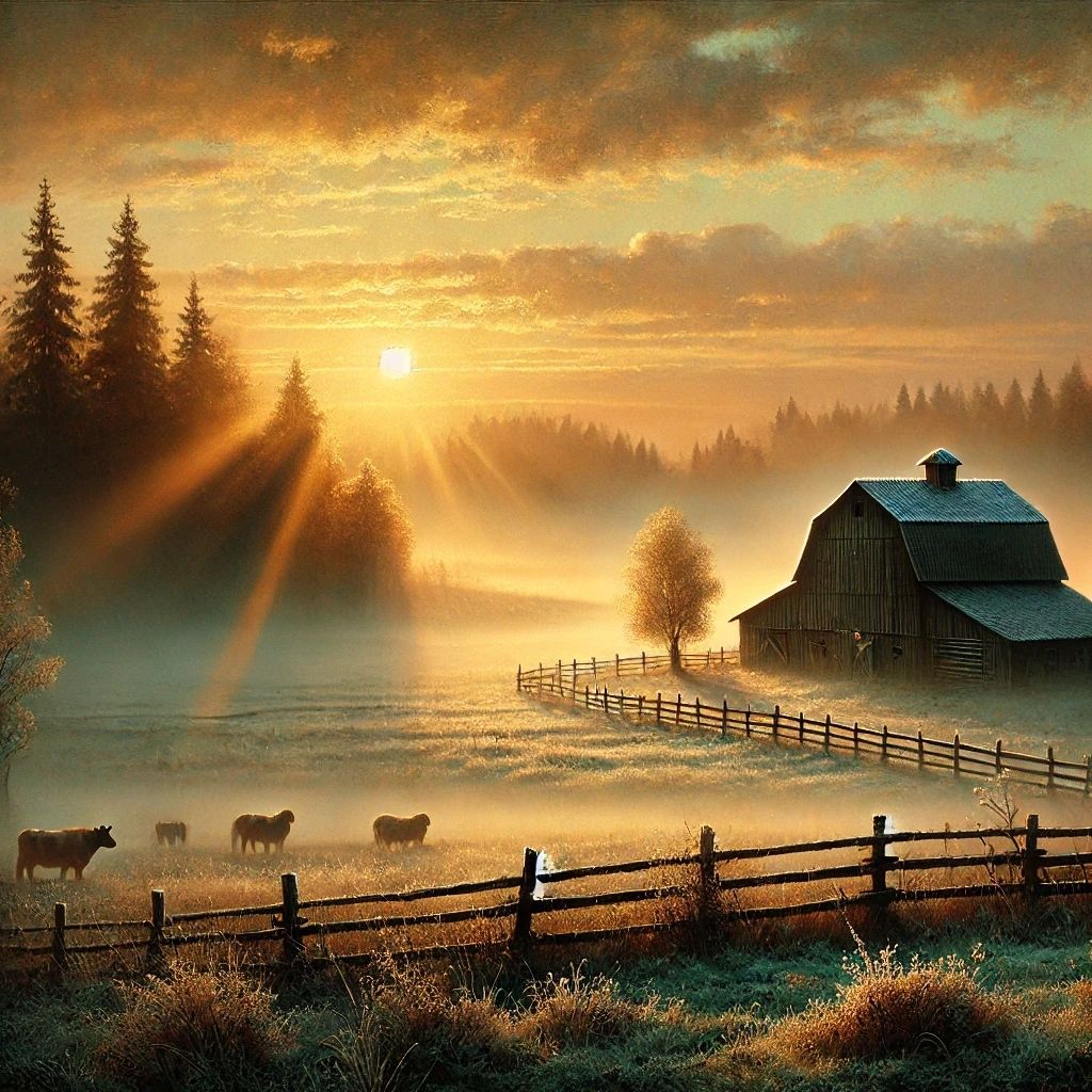 The paddock - oil on linen