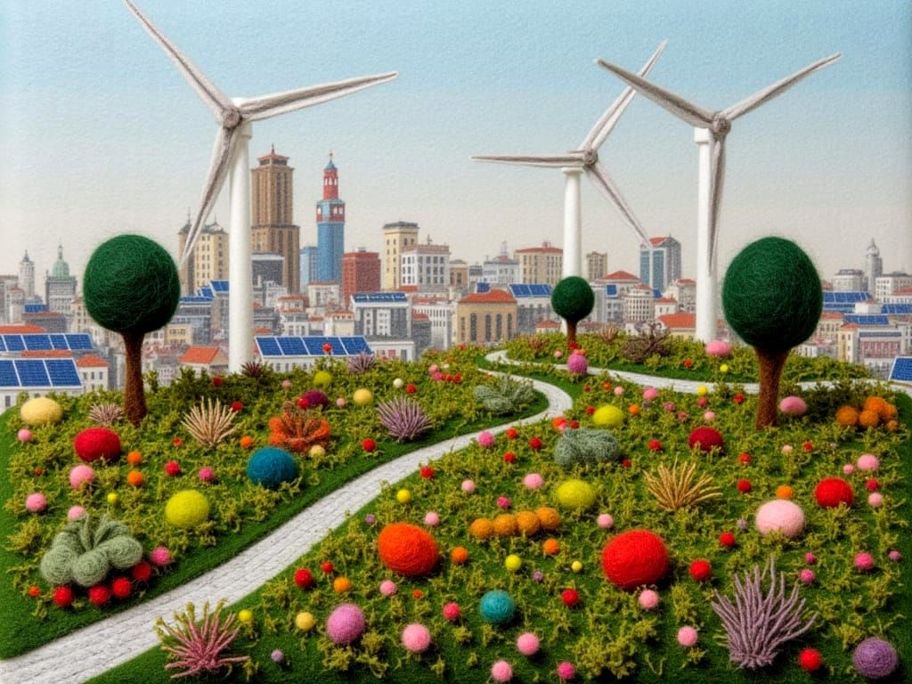 Solarpunk Settlement