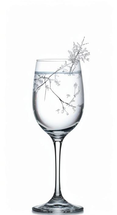Anime Art: Wine Glasses Watered by Delicate Hands