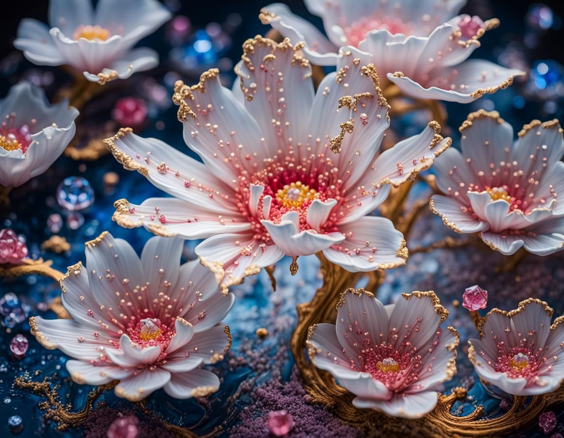 porcelain flowers  by @vegenia