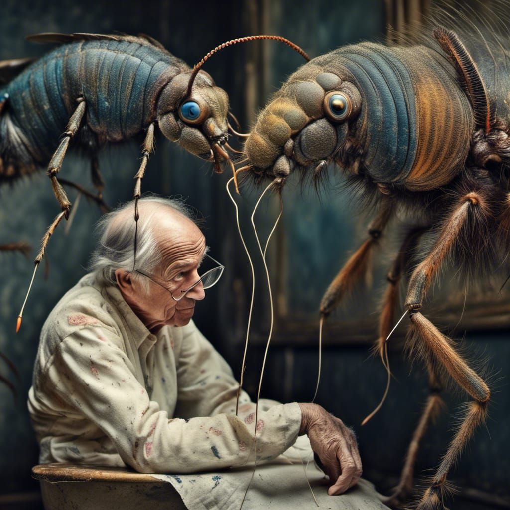 one of Wm Burroughs Insects visiting an analog