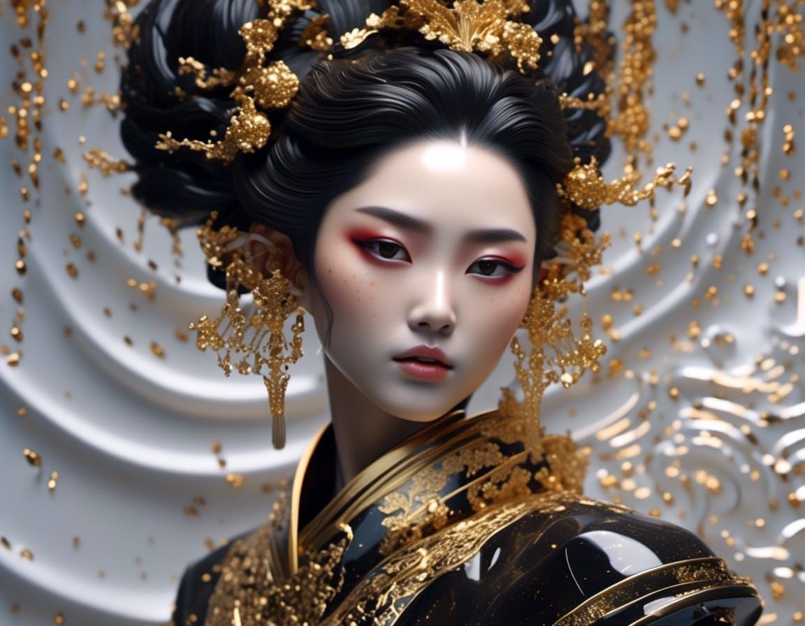 GOLD ADORNED GEISHA