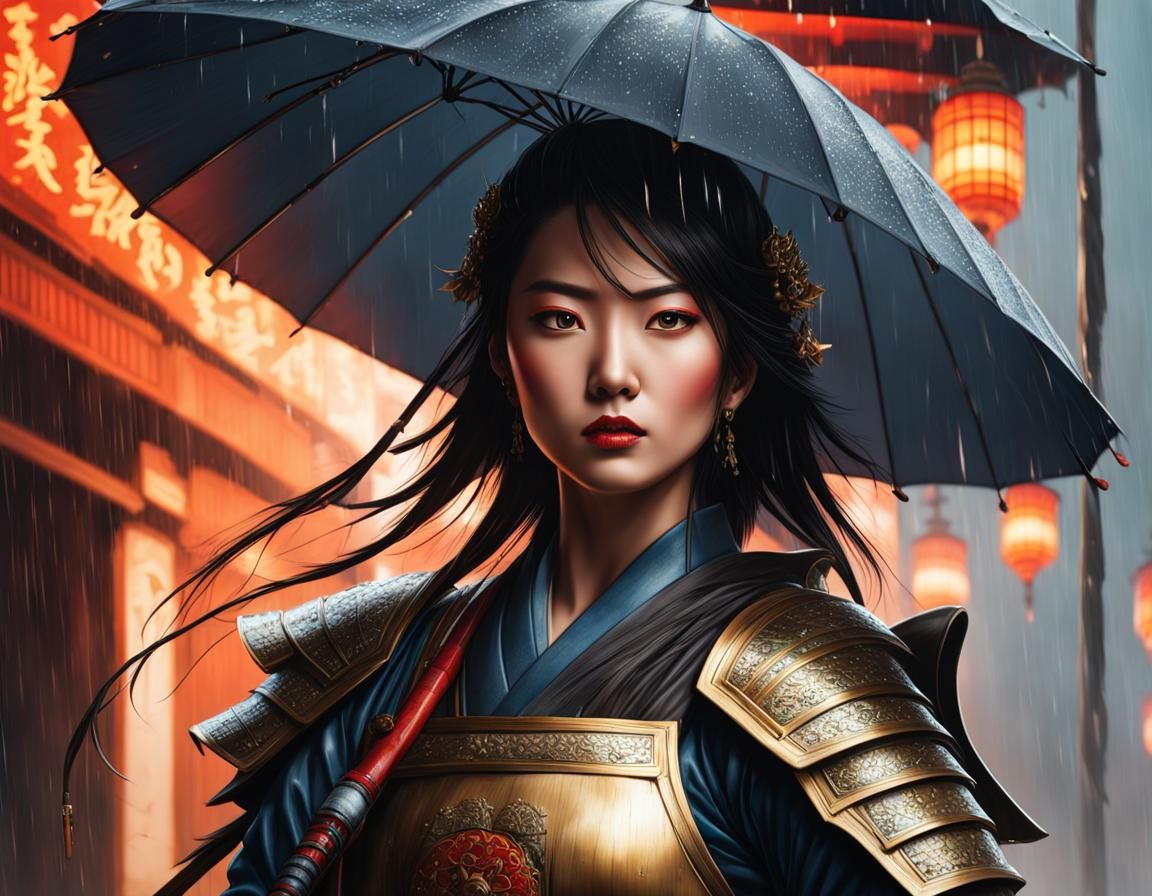 Samurai woman - AI Generated Artwork - NightCafe Creator