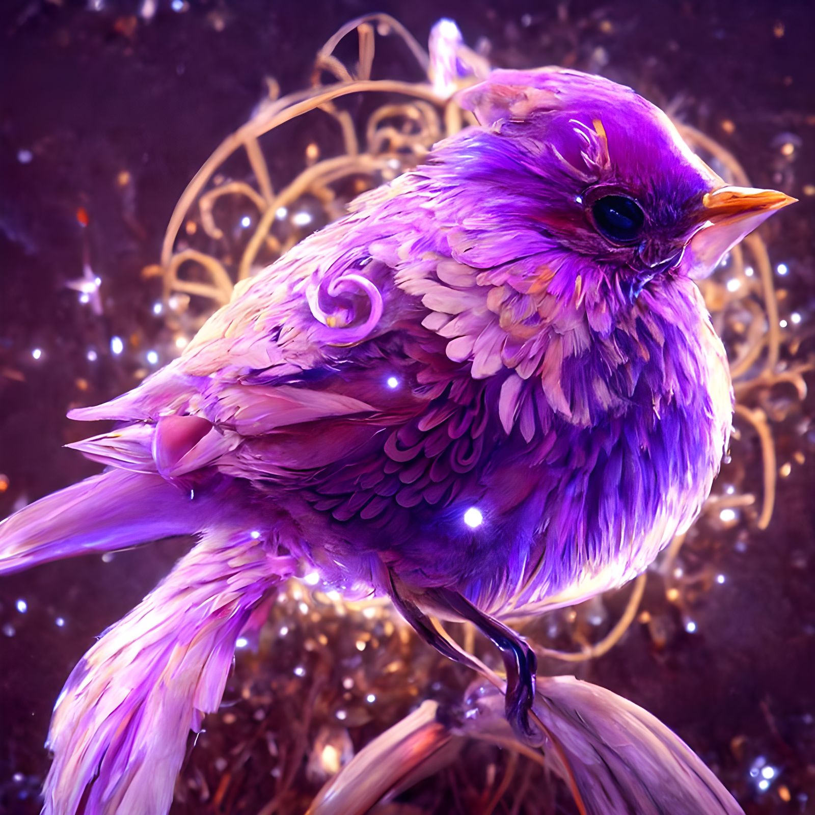 The Pained Purple Prisoner  by @nana