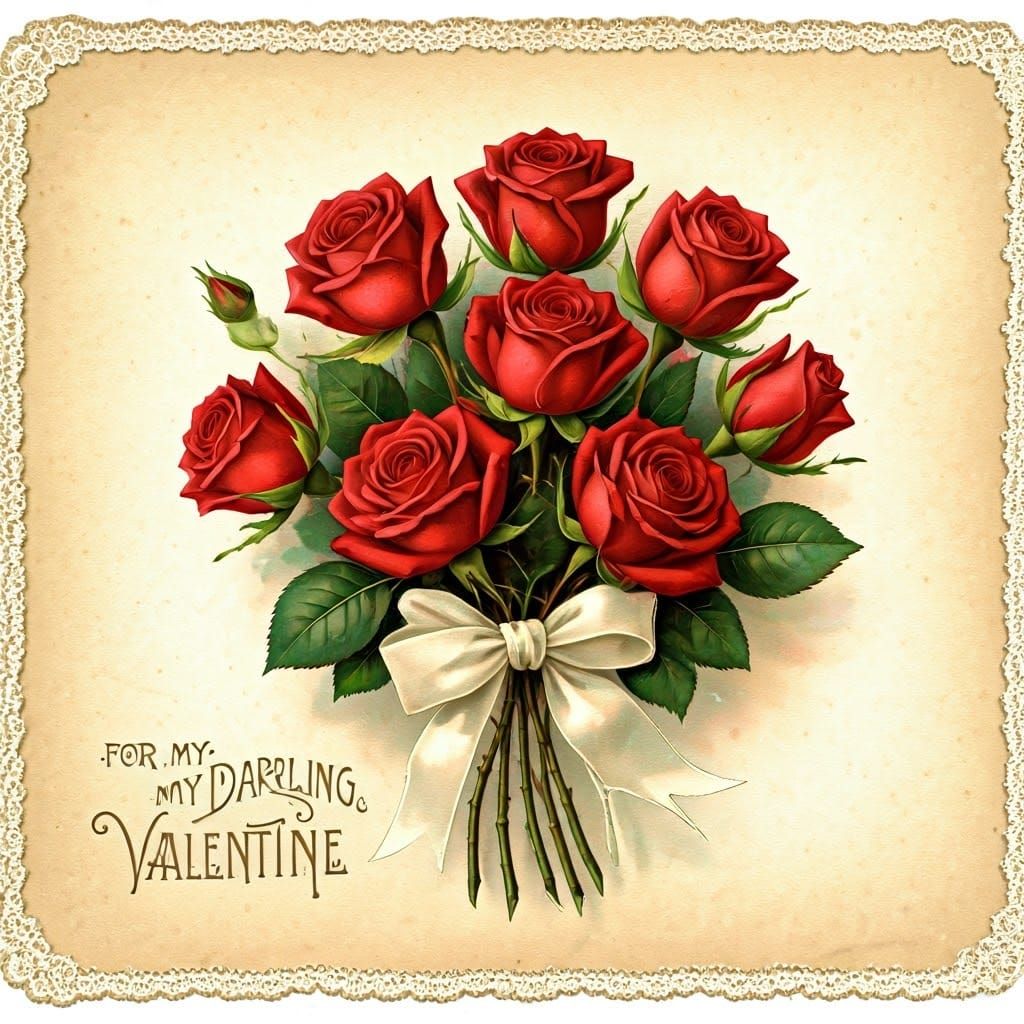 Vintage Valentine  by @Lady of the Thorns