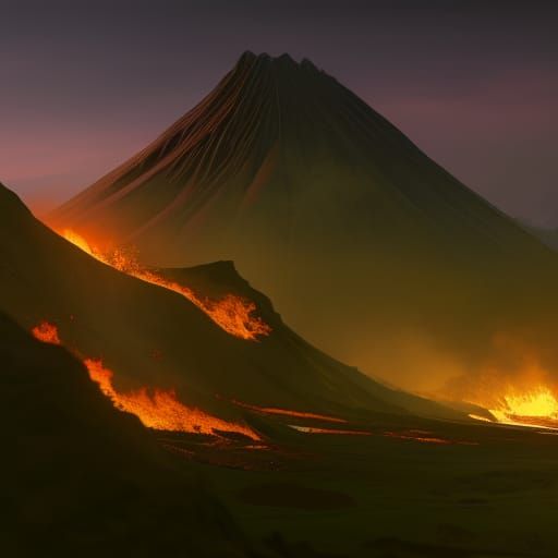 Cast the Ring Into the Fire, Isildur! AI Generated Artwork