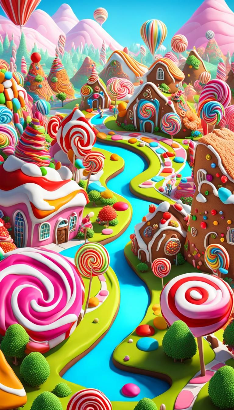 Candy Wonderland Village at Candy World   by @Heralyn