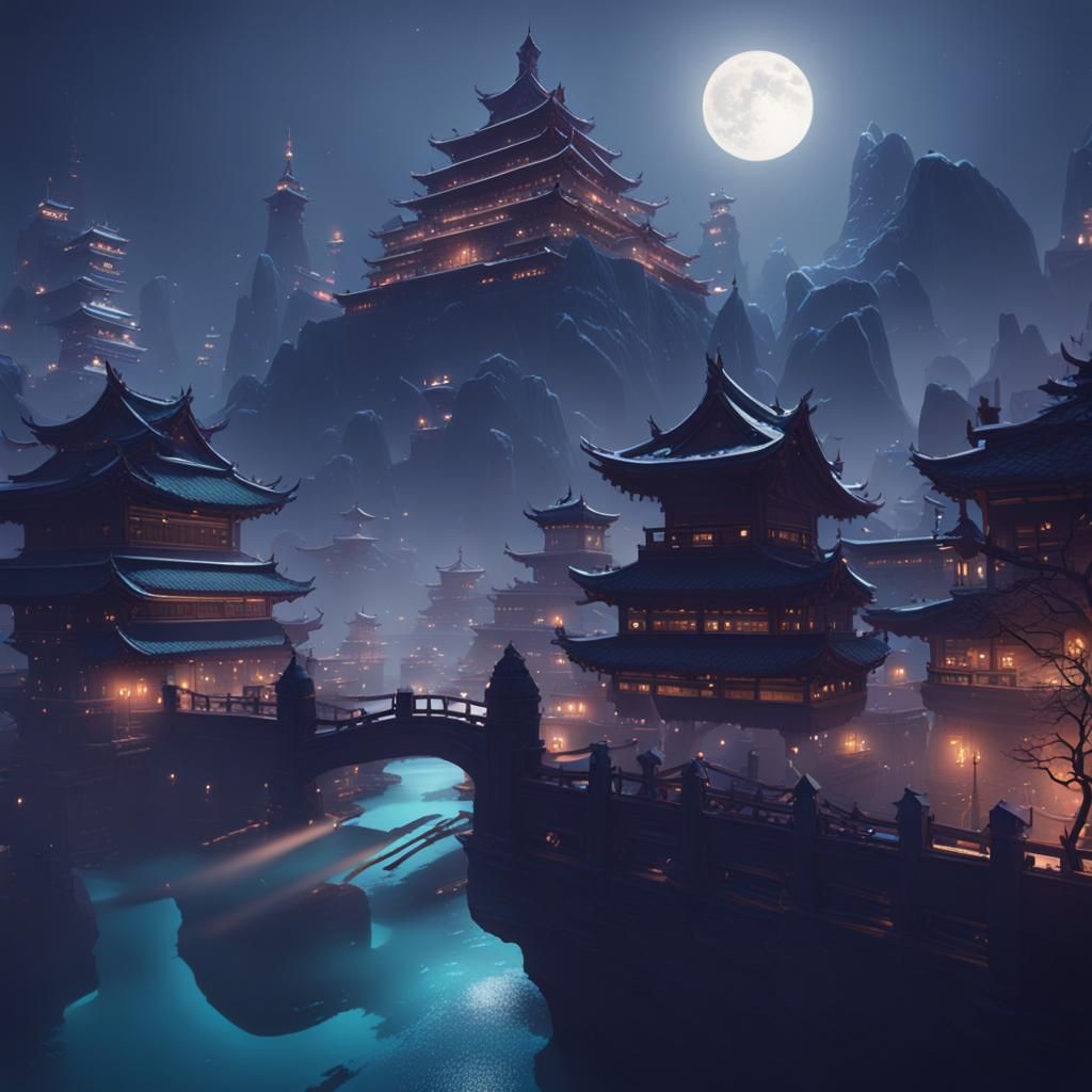 🏝🕌 Nighttime City sensei