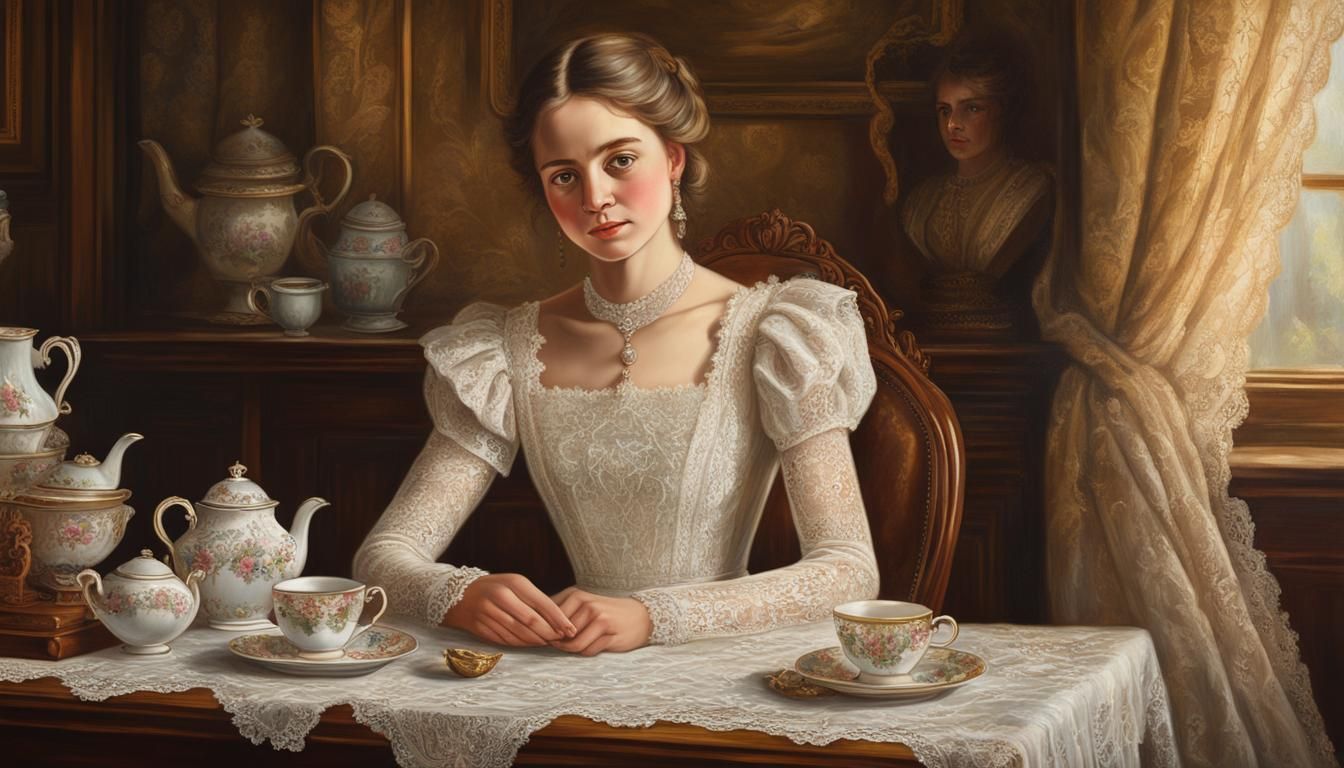 Showing a Preference, en 1860 à la façon de John Callcott Horsley (English, 1817–1903)_