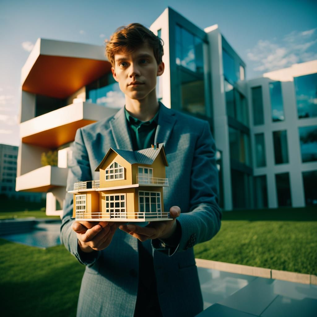 Architect's Dream: Modern Building Realized in Film Still