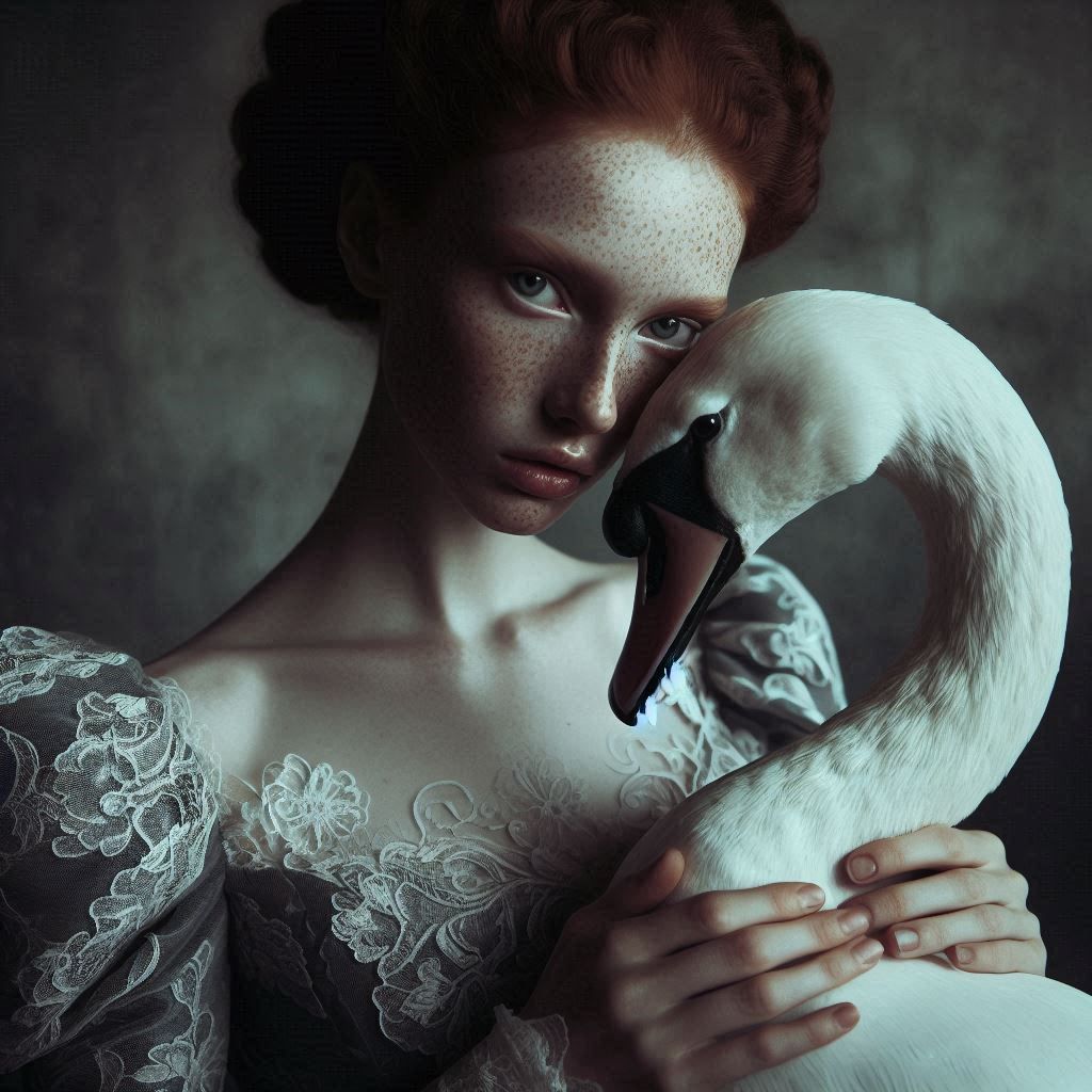 The Lady of the House and her White Swan