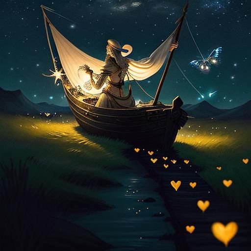 Unburdened heart, a spirit pure and bright,
Chasing fireflie...