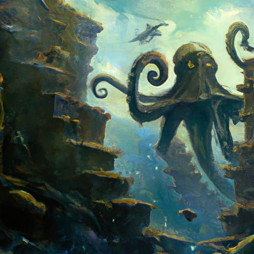 Octopus in atlantis