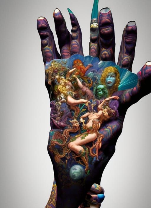 Ornate Space Station Displays Defiance in Hyperrealistic Sty...