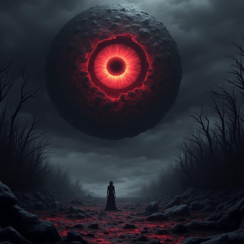 <lora:Divine Threat:1.0> The Nightmare Eye has covered the skies