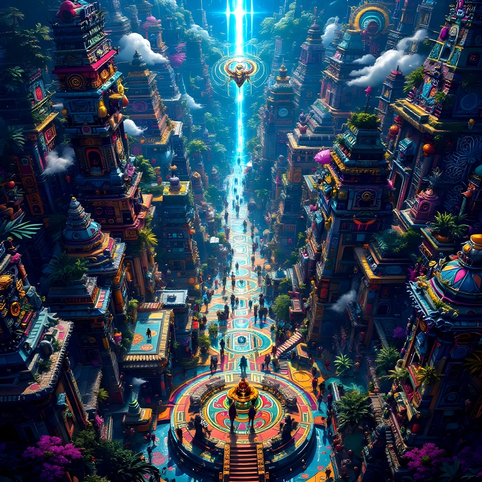 Mayan City from the Above  by @viisipuu