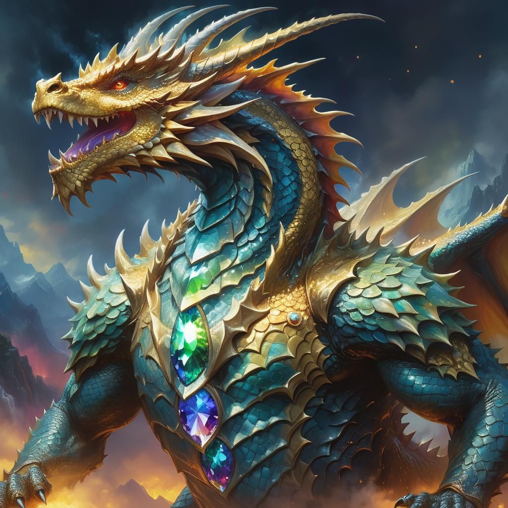 Power gem dragon AI Generated Artwork NightCafe Creator