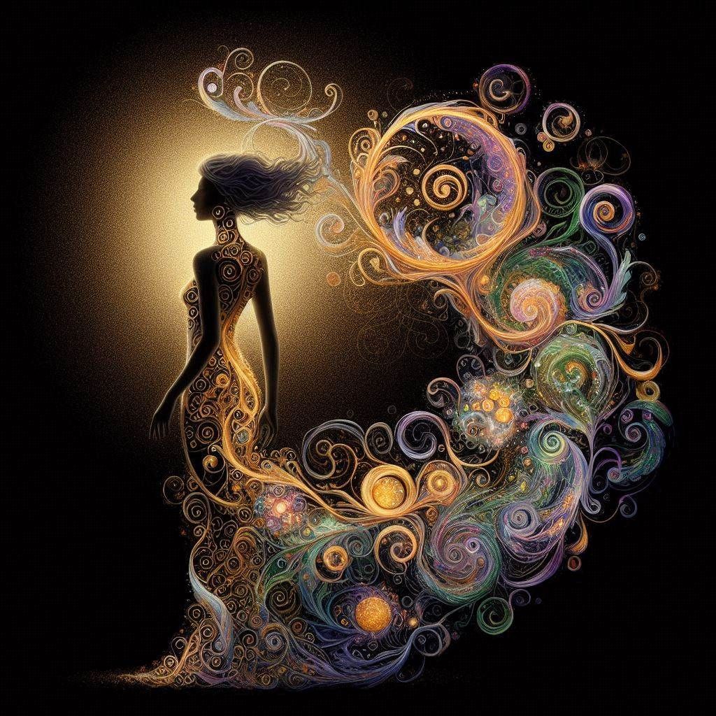 casting aside her shadow