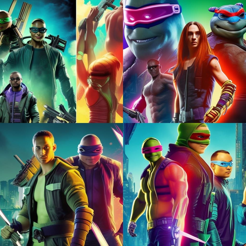 TMNT Evolved AI Generated Artwork NightCafe Creator