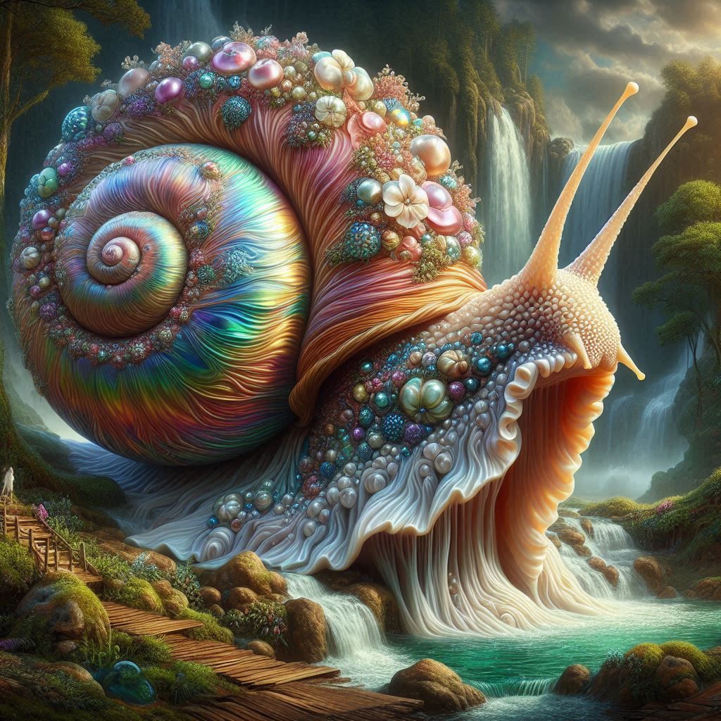 Gastropoda flores. Art nouveau