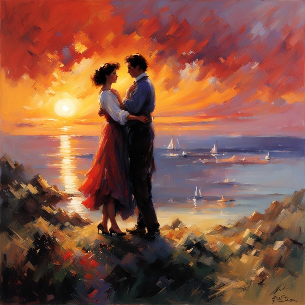 Sunset over the bay   by @Gabriele A