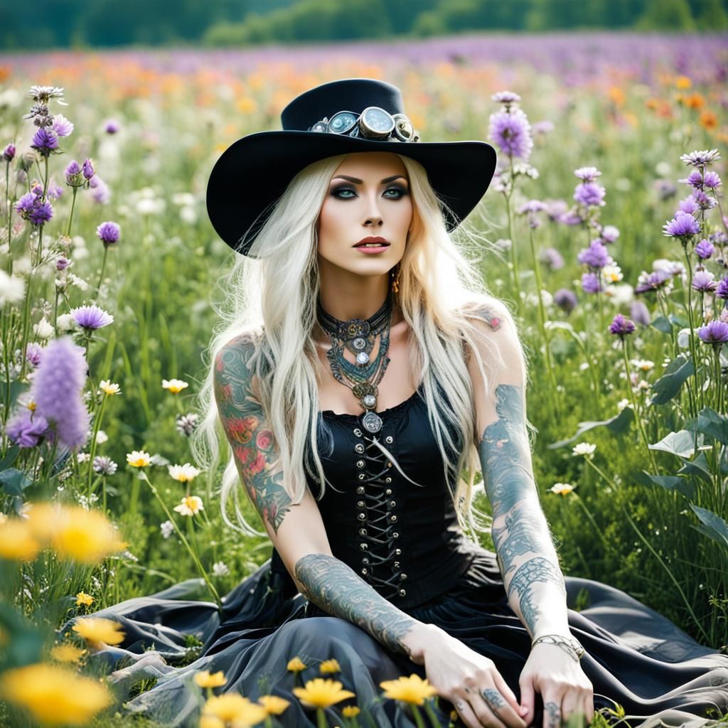 field of flowers