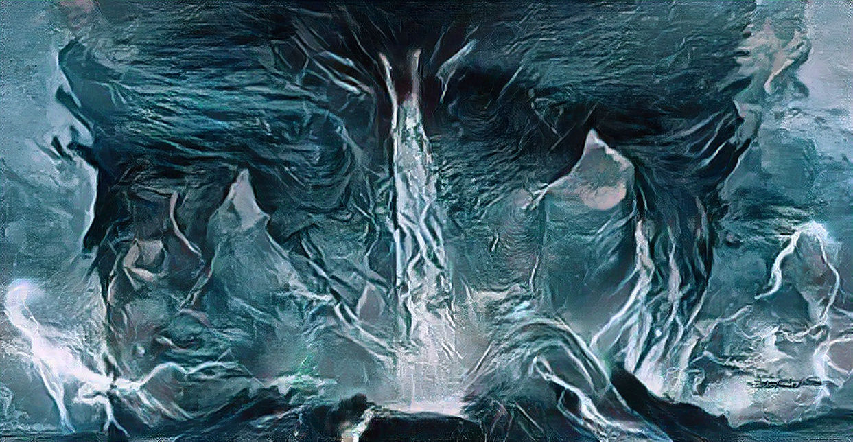 Beast in the storm.