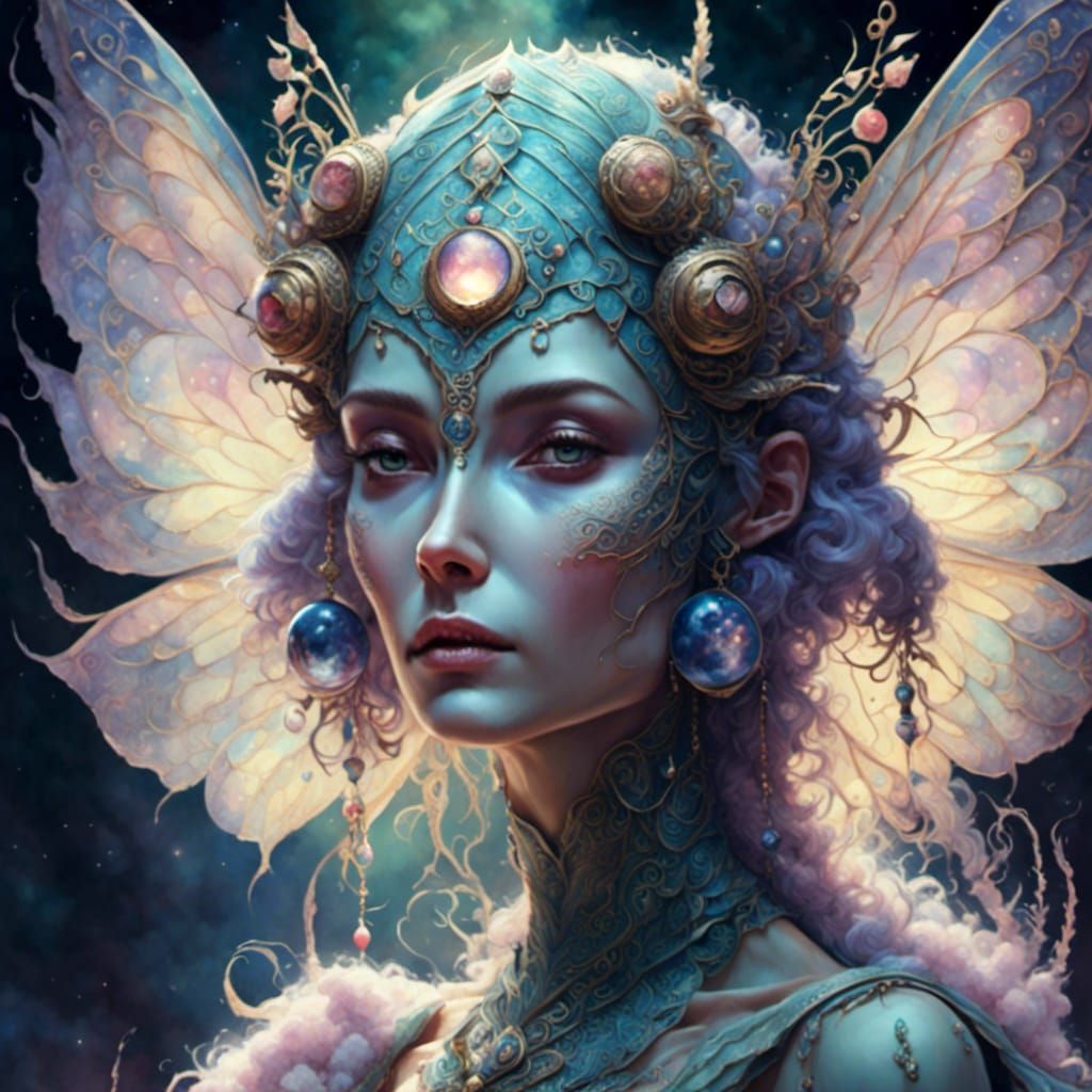 <lora:Checker illustration:1.0> <lora:Crystal Watercolor:1.0> hooded alien creature 8k resolution concept art intricately detailed Unreal En...