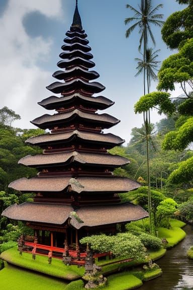 balinese temple pagoda