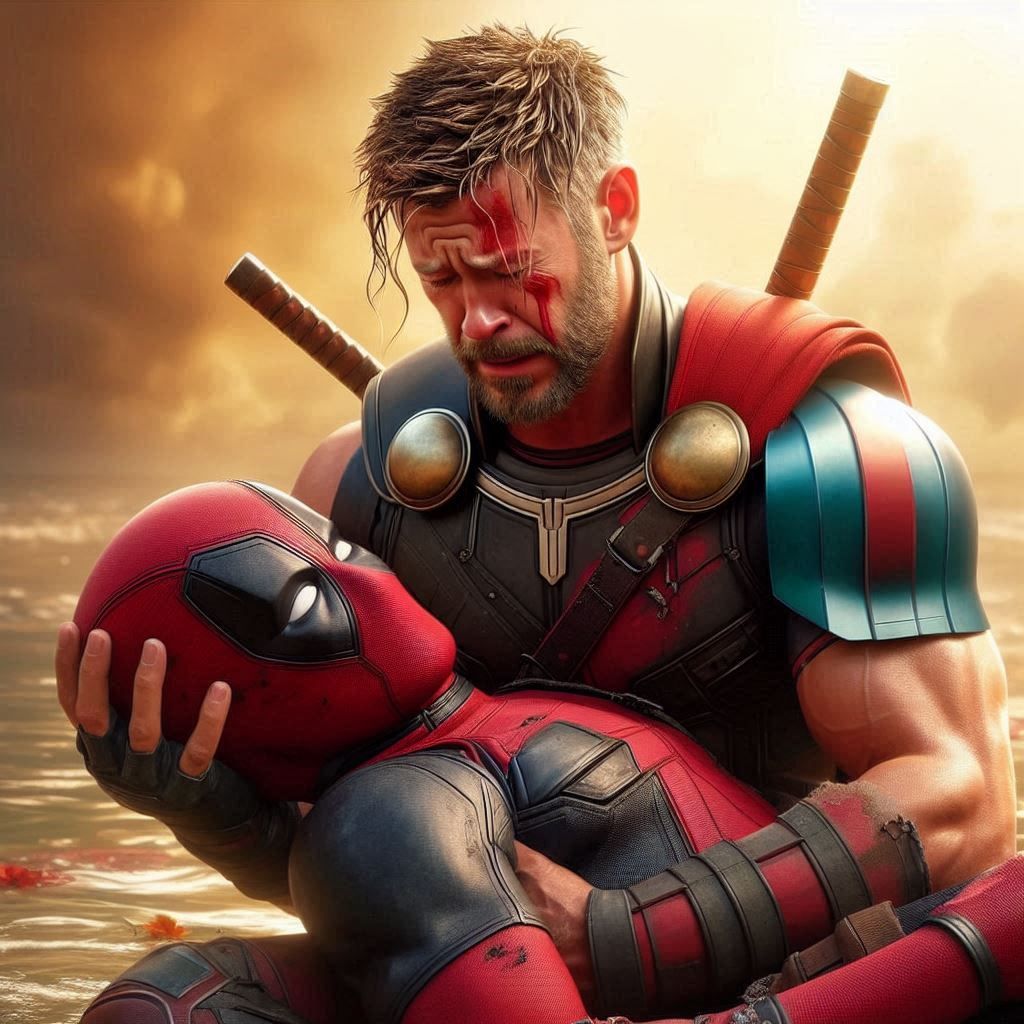 Thor Crying Over Deadpool